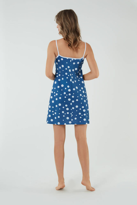 Нощница Ojos, с тясна презрамка Италианска мода - син принт