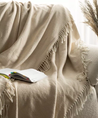 Каре 7 Кувертюра с ресни еврозавеси бежово