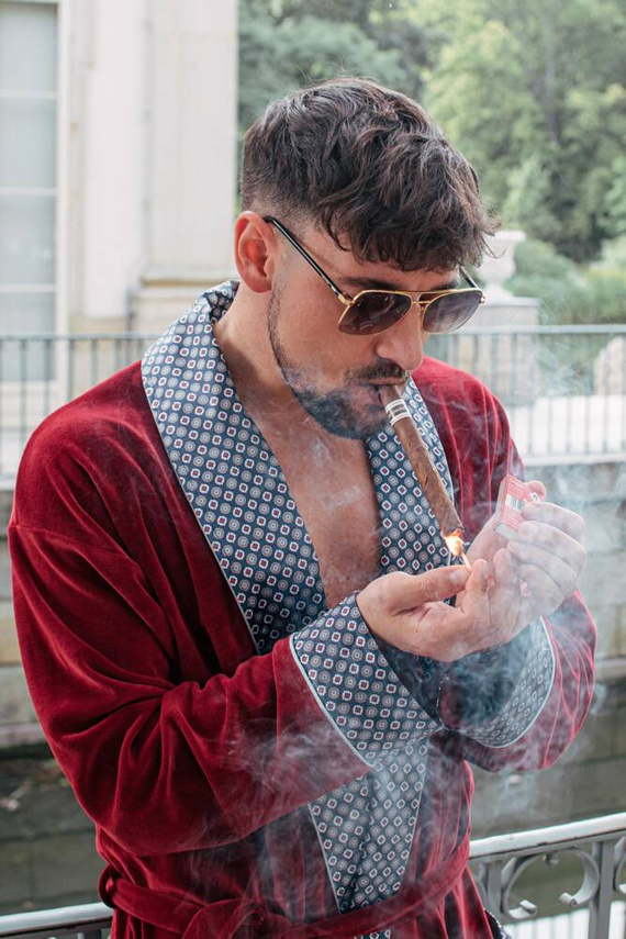 772 Мъжки халат Bonjour Forex - бордо