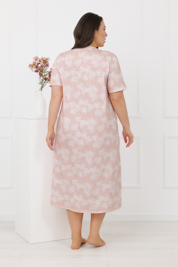 Дамска нощница Eleni Italian Fashion 100% памук, къс ръкав