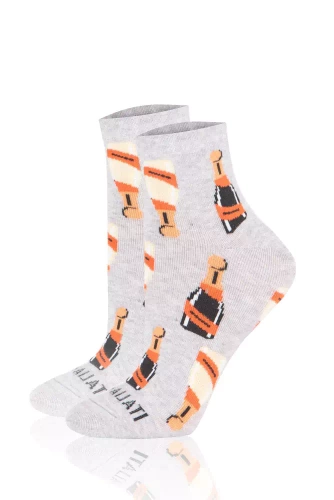 S153Z Чорапи Prosecco Чорапи италианска мода - светъл меланж