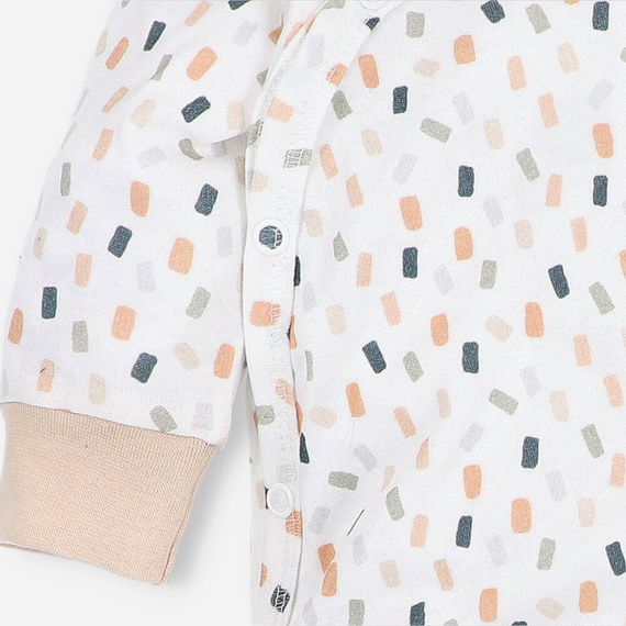 ABN-5327/KRE Гащеризон плик от органичен памук Nini крем