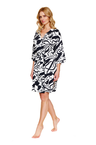 7311 Дамски халат Doctor Nap La Palma – вискоза, модерен принт