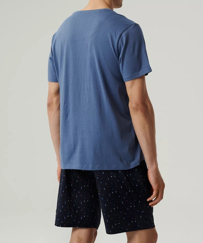 NMP-385 Мъжка пижама с къс ръкав Atlantic - тъмносиня