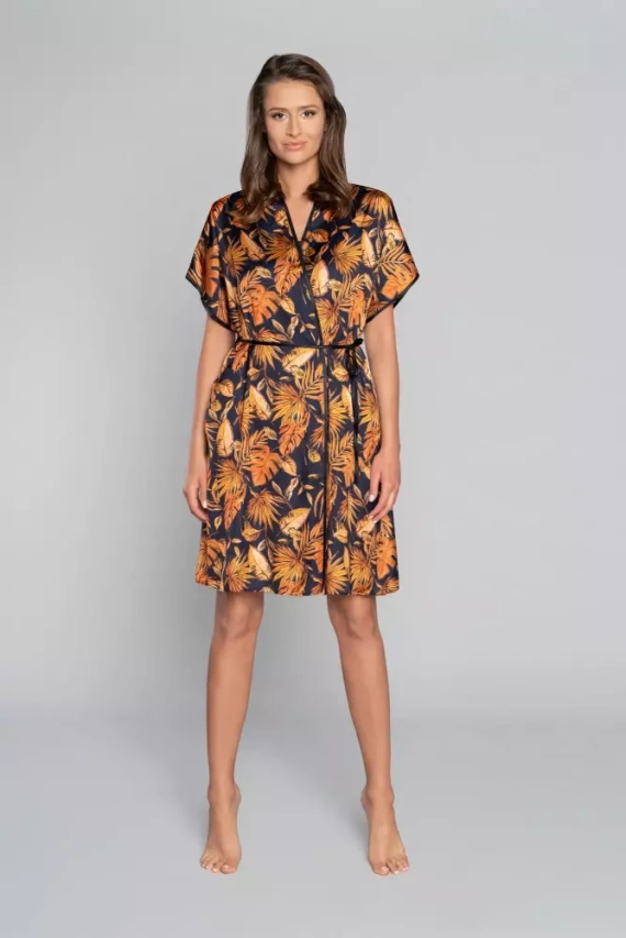 Monstera Дамски халат Италианска мода - печат 