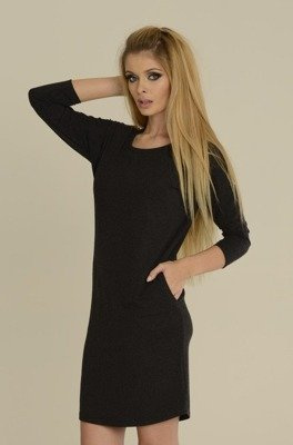 543 Нощница Paula 7/8 ръкав - графит