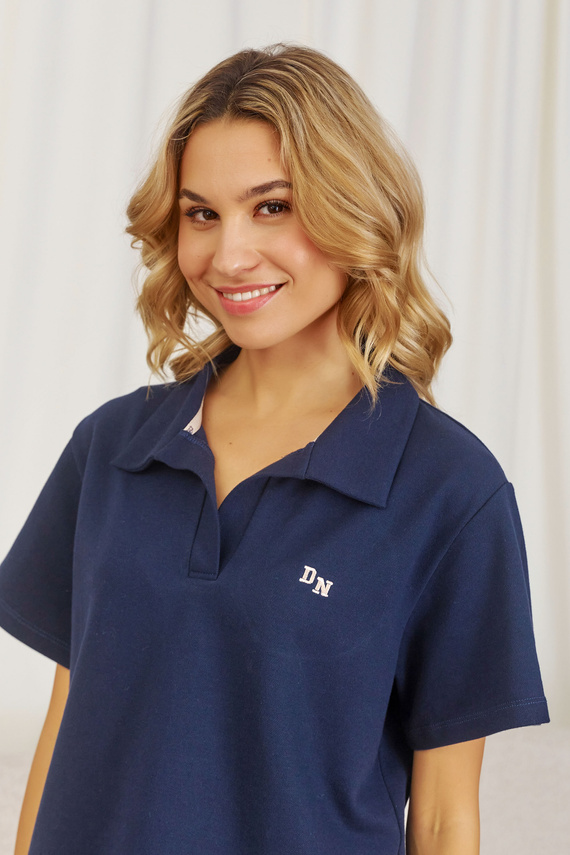 7215 Дамска пижама Doctor Nap - синьо