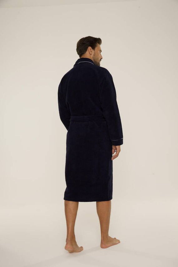 735 Manuele мъжки халат De Lafense - тъмносин