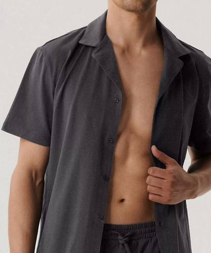 BNMP-003 Мъжка пижама с къс ръкав, атлантическо сиво