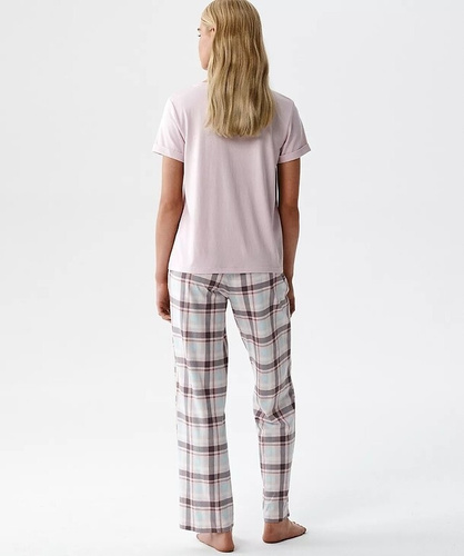 Дамска пижама Atlantic NLP-513 модал и памук къс ръкав с джобове