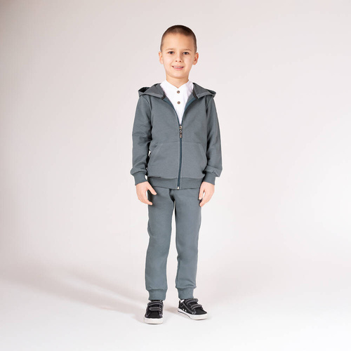 169548 Суичър с качулка Nicol - сив