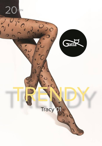 Модерен чорапогащник Tracy wz.01 20 den Gatta - неро