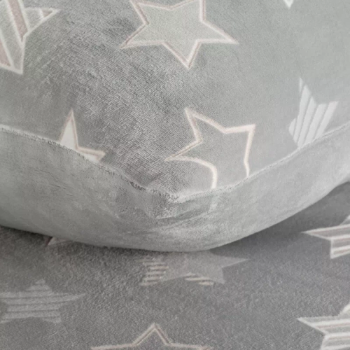 Flano 4 звезди кадифено спално бельо Eurofirany сиво