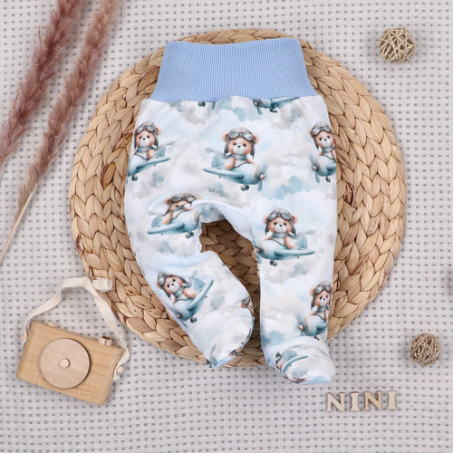 NINI Baby Bear Pilot органични бебешки полугащеризони 100% ABN-5750/PIL