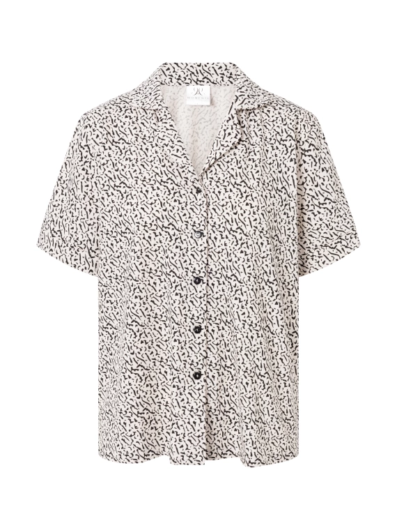 За Стил Дълга дамска пижама с цип Momenti Per Me бежова