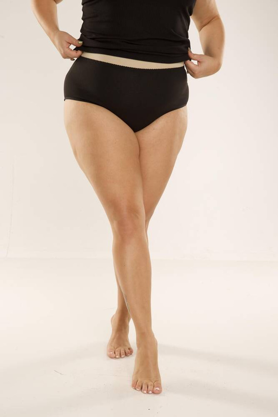 018 Sara Бикини с висока талия De lafense - черно