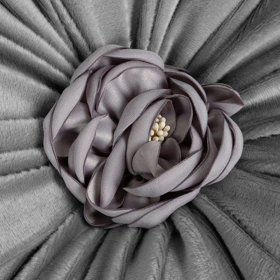 Декоративна възглавница Flores Eurofirany цвете Ø40 см silver