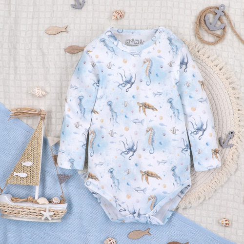 ABN-5445 Боди от био памук Sea Of Joy Nini – органичен памук, дълъг ръкав