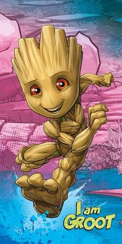 Groot "I am groot" Kids25 Плажна кърпа Jerry Fabrics