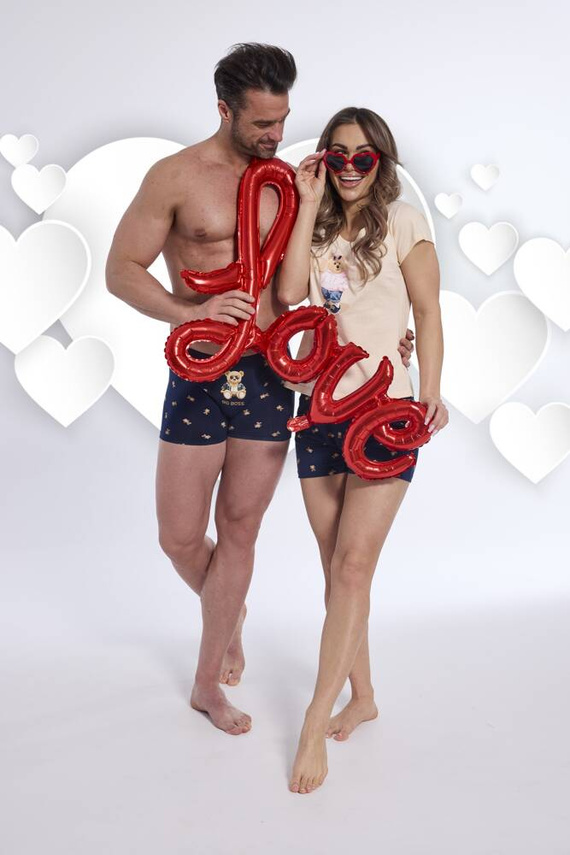 628/297 Хубава дамска пижама Cornette, цвят праскова