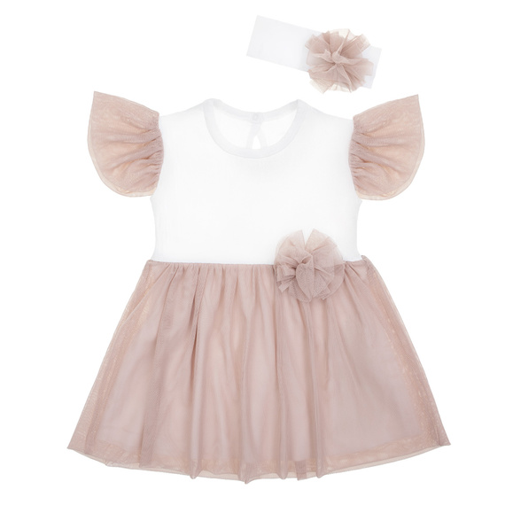 169064 Sukienka z krótkim rękawem i opaska Nicol