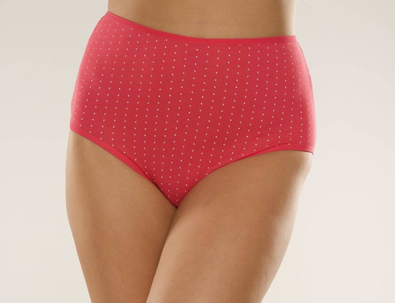 018 Sara De lafense бикини с висока талия - малинови точки