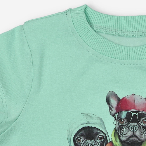 KAR-2002/PIS Момчешка тениска в цвят шам фъстък Lagarto Verde