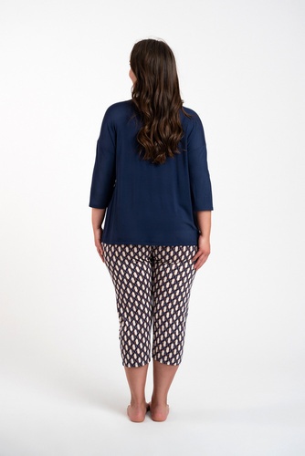 Milda Дамска пижама с 3/4 ръкав, 3/4 панталон Италианска мода