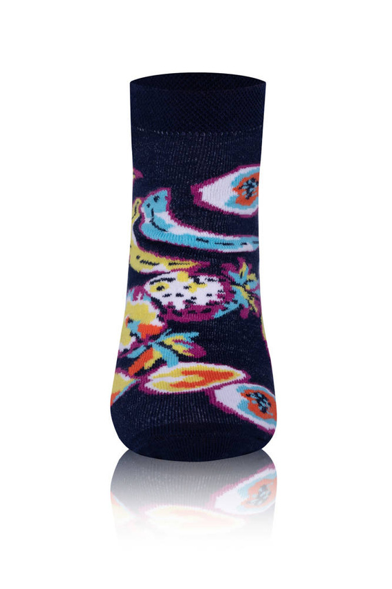 S139S Fruce Чорапи за крака Италианска мода - тъмно синьо