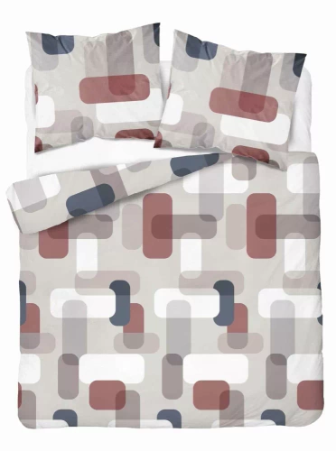 5487 B Detexpol Satin Stories сатенено спално бельо сиво | 100% памук, сатенирана тъкан, цип, подаръчна опаковка