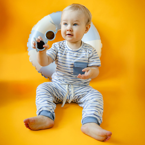 Памучен панталон Elephant Eevi - райе