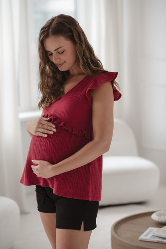 Milky Butterfly Bluzka ciążowa i do karmienia – wygoda i styl Milk&Love malinowy