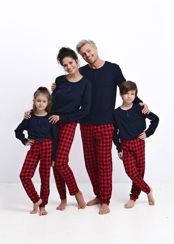 Пижама за момичета Bonnie Kids Sensis - тъмносиня