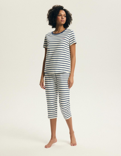 Дамска пижама 45316 Eulana 100% памук 7/8