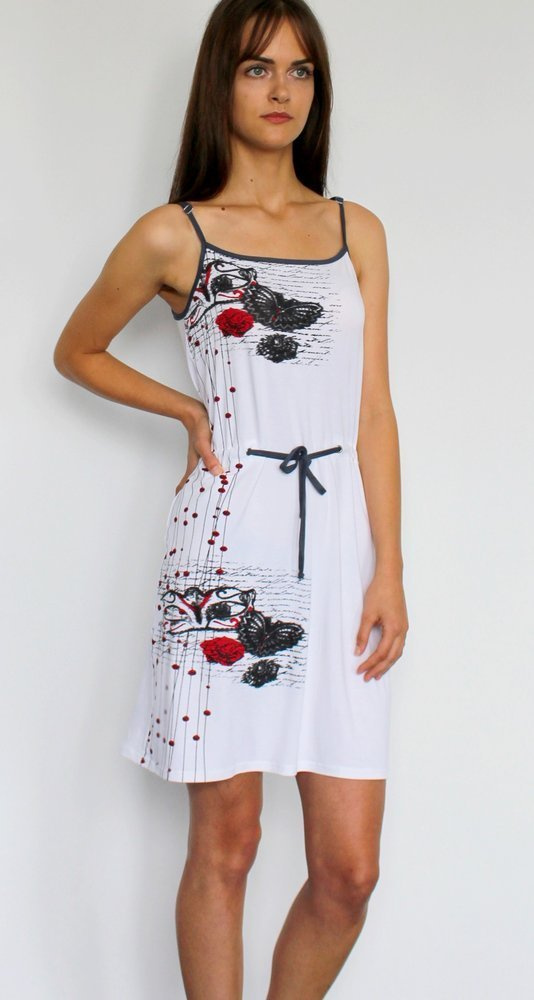 426 Alejandra II Forex нощница без презрамки - бяла