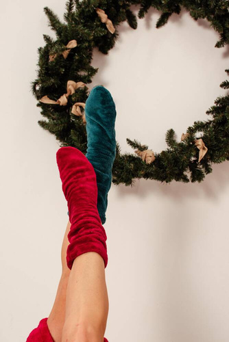 553/554 Wellsoft Гладки чорапи за сън De Lafense - зелени