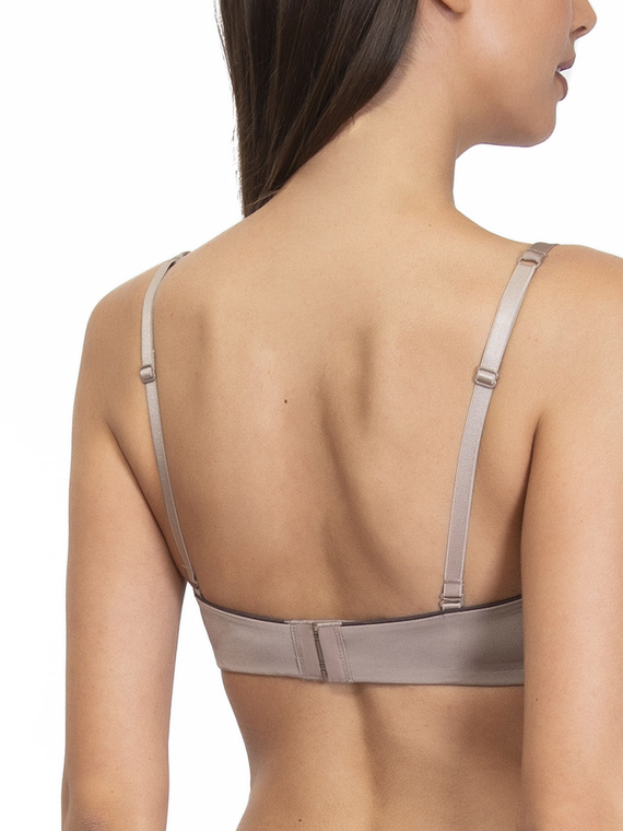 1580 Фантастичен push-up сутиен - банел, микрофибър Sielei, сив