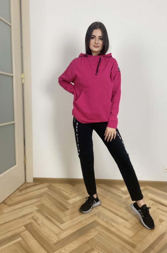 496 Дамски спортен костюм Just Forex - амарант