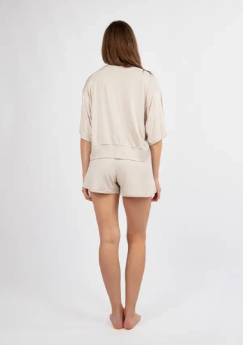 DK-K-B19 Дамски бамбуков комплект Dkaren - екрю