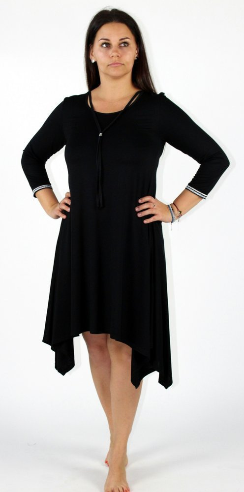 439 Nice De Lafense нощна рокля - женствена елегантност и комфорт за сън - черна