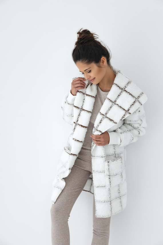 Жилетка Sensis Delphine - бяла каре