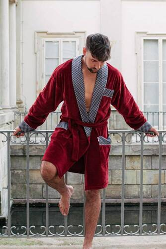 772 Мъжки халат Bonjour Forex - бордо