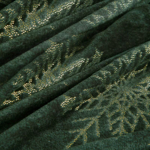 Коледно одеяло Eurofirany зелено – меко микрофибърно одеяло, 240 г/м²