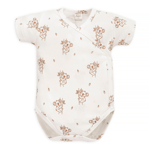 Lovely Day Envelope боди с къс ръкав Пинокио ​​- екрю коала