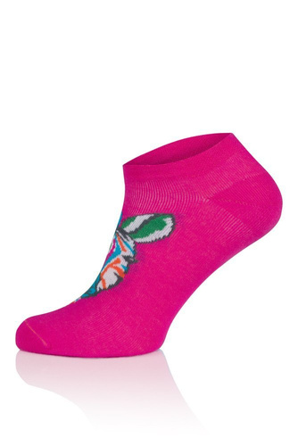 S118S Зебра чорапи крака Италианска мода - печат на амарант