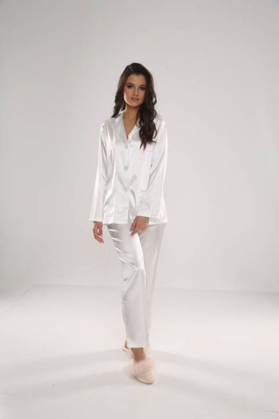 934 Дамска пижама Classic Forex - перла/перла