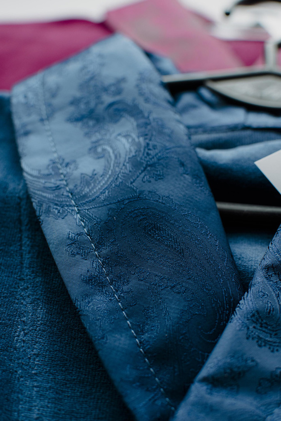 868 Благороден мъжки велурен халат De Lafense - елегантен, мек, първокласен, деним