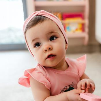 Детска лента за коса момиче Eevi Cherry памук еластична