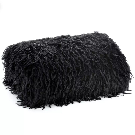 Одеяло Adore, рошаво, пухкаво, европердета, черно