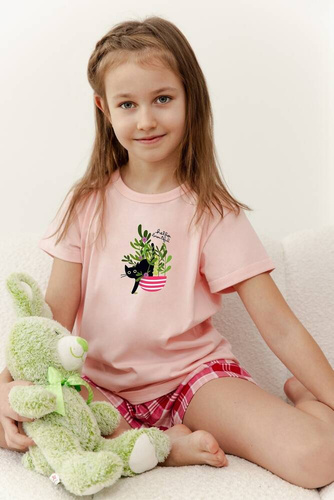 3386 Пижама Вероника за момиче Таро - розова